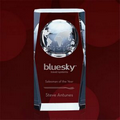 Drake Crystal Globe Award - 4 1/2"x2 3/8"x1 1/2"